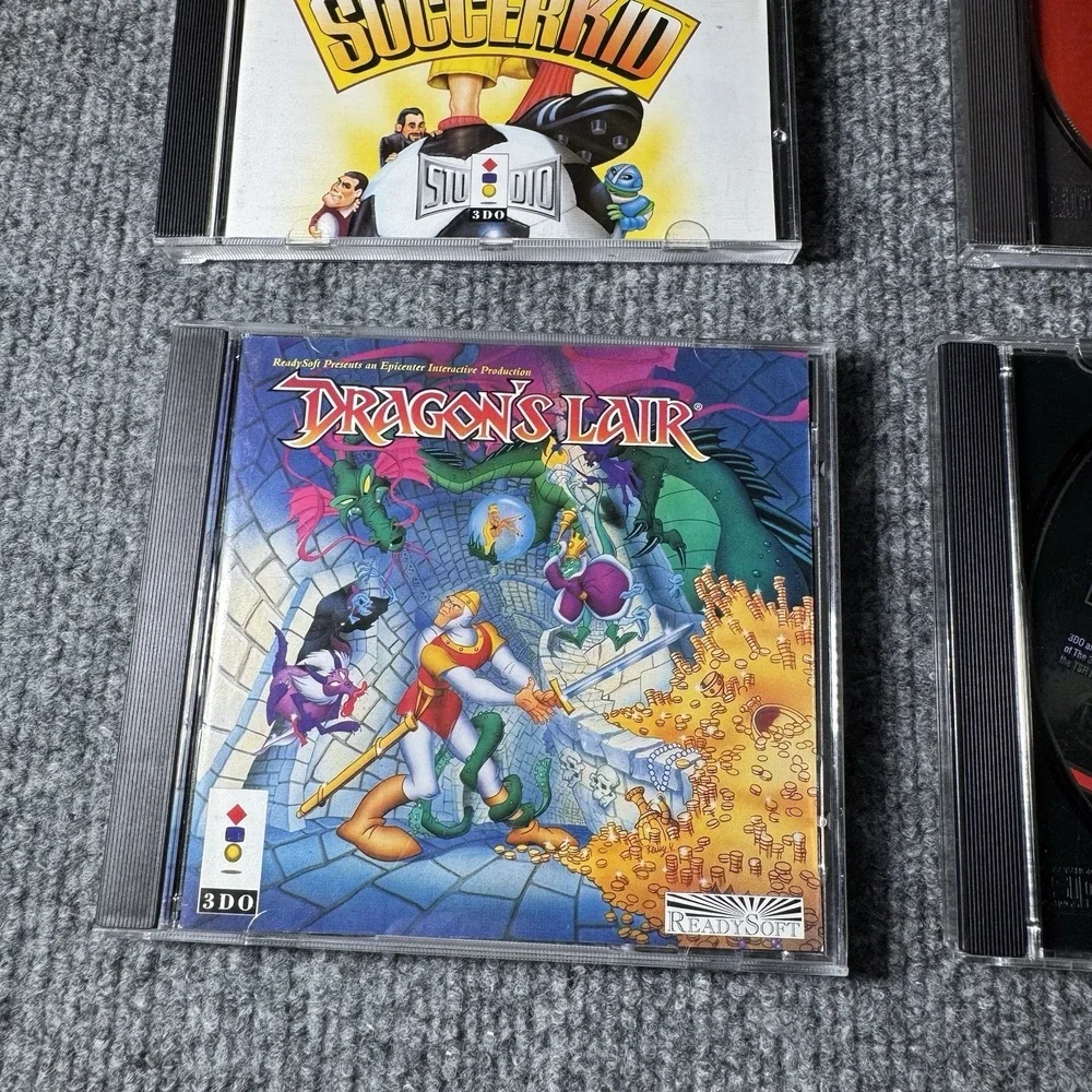 Panasonic 3DO Action Pak Dragon's Lair, AD&D Slayer, GEXW/ Manuals * Nice Shape